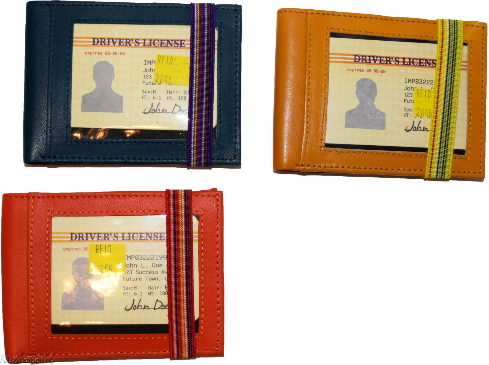 RFID Men's wallet, Genuine leather wallet, Bi-fold wallet 8 credit card Photo ID - Image 4