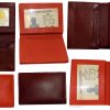 RFID card case leather business credit card id genuine leather 40 card holder