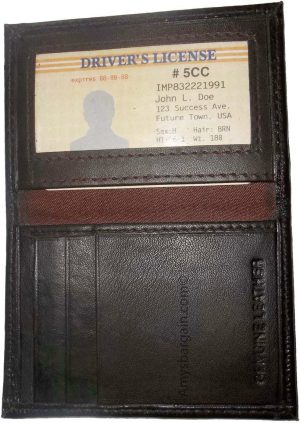 Slim Business Credit Card ID card case, Brown 4 Card holder, Brand New lot of 3 - Image 6