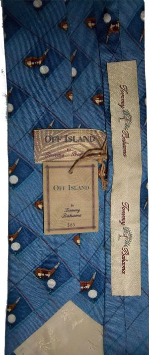 TOMMY BAHAMA man’s neck wear 100% Silk Designer tie Made in USA Brand new. - Image 5