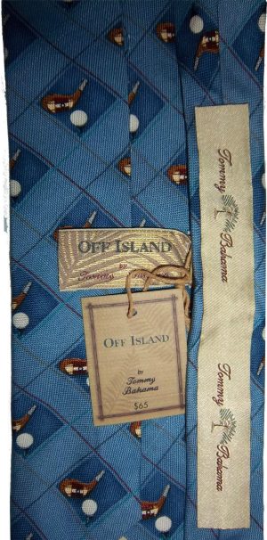 TOMMY BAHAMA man’s neck wear 100% Silk Designer tie Made in USA Brand new. - Image 7