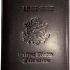 USA Fine Leather passport case, Leather wallet credit card case ID card case #9
