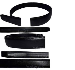 Comfort Slide Click Leather Automatic Belt Men's Buckle Lock Dress Jeans BN 50" - Image 25