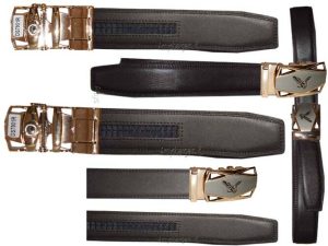 Comfort Slide Click Leather Automatic Belt Men's Buckle Lock Dress Jeans BN 50" - Image 22
