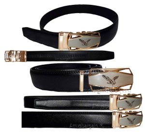 Comfort Slide Click Leather Automatic Belt Men's Buckle Lock Dress Jeans BN 50" - Image 20