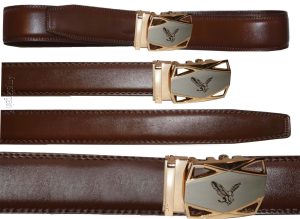 Comfort Slide Click Leather Automatic Belt Men's Buckle Lock Dress Jeans BN 50" - Image 24