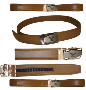 Comfort Slide Click Leather Automatic Belt Men's Buckle Lock Dress Jeans BN 50" - Image 23