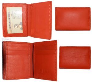 RFID card case leather business credit card id genuine leather 40 card holder - Image 12