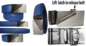 leather belt dress casual belt new lock qick buckle automatic up to 43" - Image 16