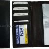 Woman/Man's Leather Checkbook cover 4 bill pockets coin purse 7 card Plus ID BN