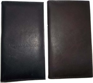 Woman/Man's Leather Checkbook cover 4 bill pockets coin purse 7 card Plus ID BN - Image 9