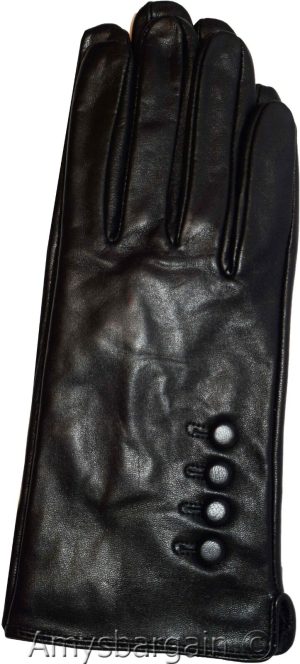 Woman's Gloves (M) Leather Gloves Hand Warmer, Winter Ladies' Dress Gloves #18N - Image 3