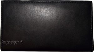 Women/Men's Leather Checkbook Wallet, Black unbranded Bills Check wallet new - Image 13