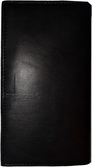 Women/Men's Leather Checkbook Wallet, Black unbranded Bills Check wallet new - Image 3