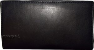 Women/Men's Leather Checkbook Wallet, Black unbranded Bills Check wallet new - Image 5