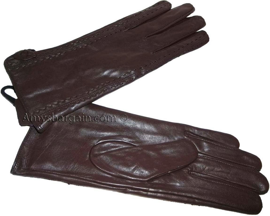 Women's Gloves Genuine Lambskin Leather Sheepskin leather Winter Gloves Br New 2 - Image 4