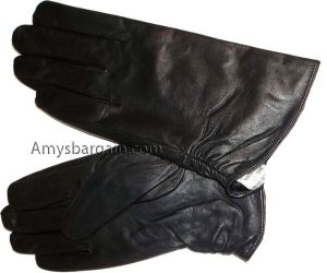 Women's Gloves Size small Soft Leather Gloves Black dress Warm Winter Gloves - Image 3