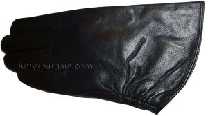 Women's Gloves Size small Soft Leather Gloves Black dress Warm Winter Gloves - Image 6
