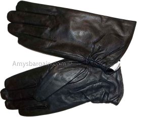 Women's Gloves Size small Soft Leather Gloves Black dress Warm Winter Gloves - Image 9
