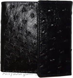 Women’s Ostritch Leather wallet Ladies wallet change purse cards bills ID new - Image 15