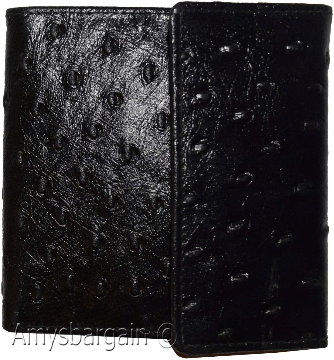 Women’s Ostritch Leather wallet Ladies wallet change purse cards bills ID new - Image 15