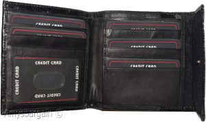 Women’s Ostritch Leather wallet Ladies wallet change purse cards bills ID new - Image 6