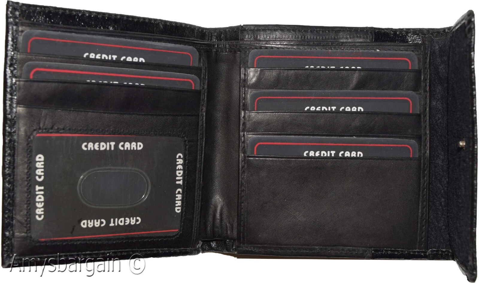 Women’s Ostritch Leather wallet Ladies wallet change purse cards bills ID new - Image 6