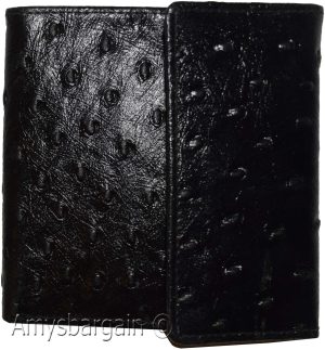 Women’s Ostritch Leather wallet Ladies wallet change purse cards bills ID new - Image 7