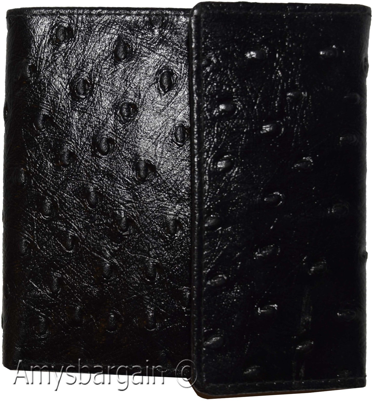 Women’s Ostritch Leather wallet Ladies wallet change purse cards bills ID new - Image 7