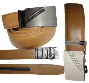 leather belt dress casual belt new lock qick buckle automatic up to 43" - Image 6