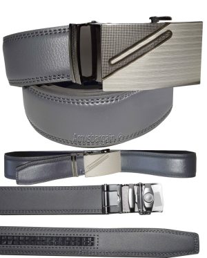 leather belt dress casual belt new lock qick buckle automatic up to 43" - Image 7