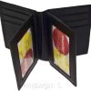 leather business black card credit case 12 cards 3 id new credit card holder #74