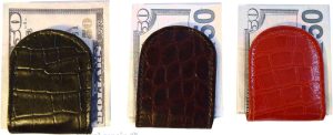 lot of 3 new crocodile printed leather unbranded money clip new money clip - Image 12