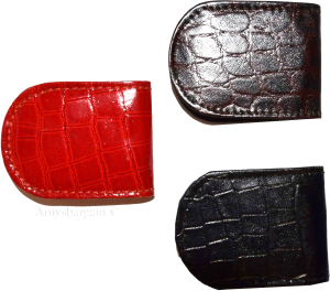 lot of 3 new crocodile printed leather unbranded money clip new money clip - Image 5