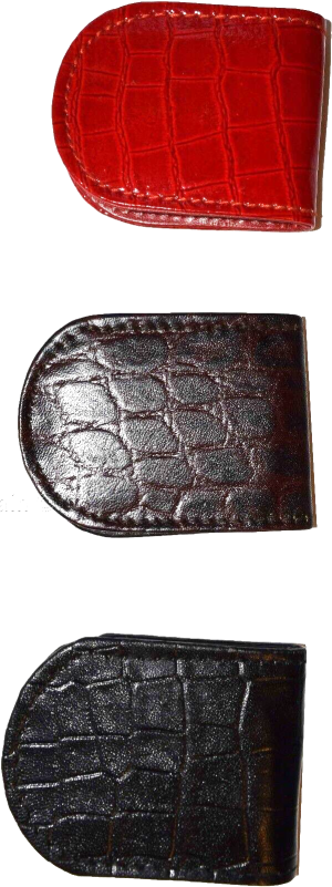 lot of 3 new crocodile printed leather unbranded money clip new money clip - Image 7