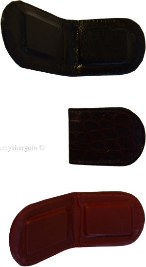 lot of 3 new crocodile printed leather unbranded money clip new money clip - Image 10