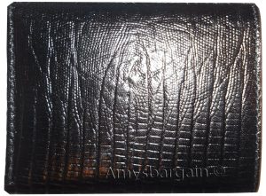 lot of 4 black lizard printed men’s wallet leather man's new trifold wallet - Image 10