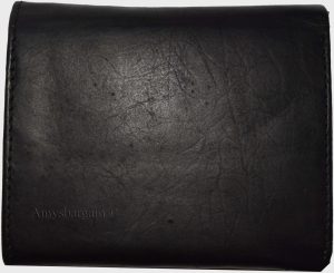 lot of 4 new men's trifold leather wallet 3 id centerpiece black 2 bill slots - Image 12