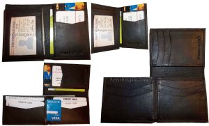lot of 4 new style trifold leather man’s bifold wallet men's billfold wallet