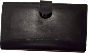 lot of 5 leather checkbook cover black credit card id wallet 19 cards brand new - Image 11