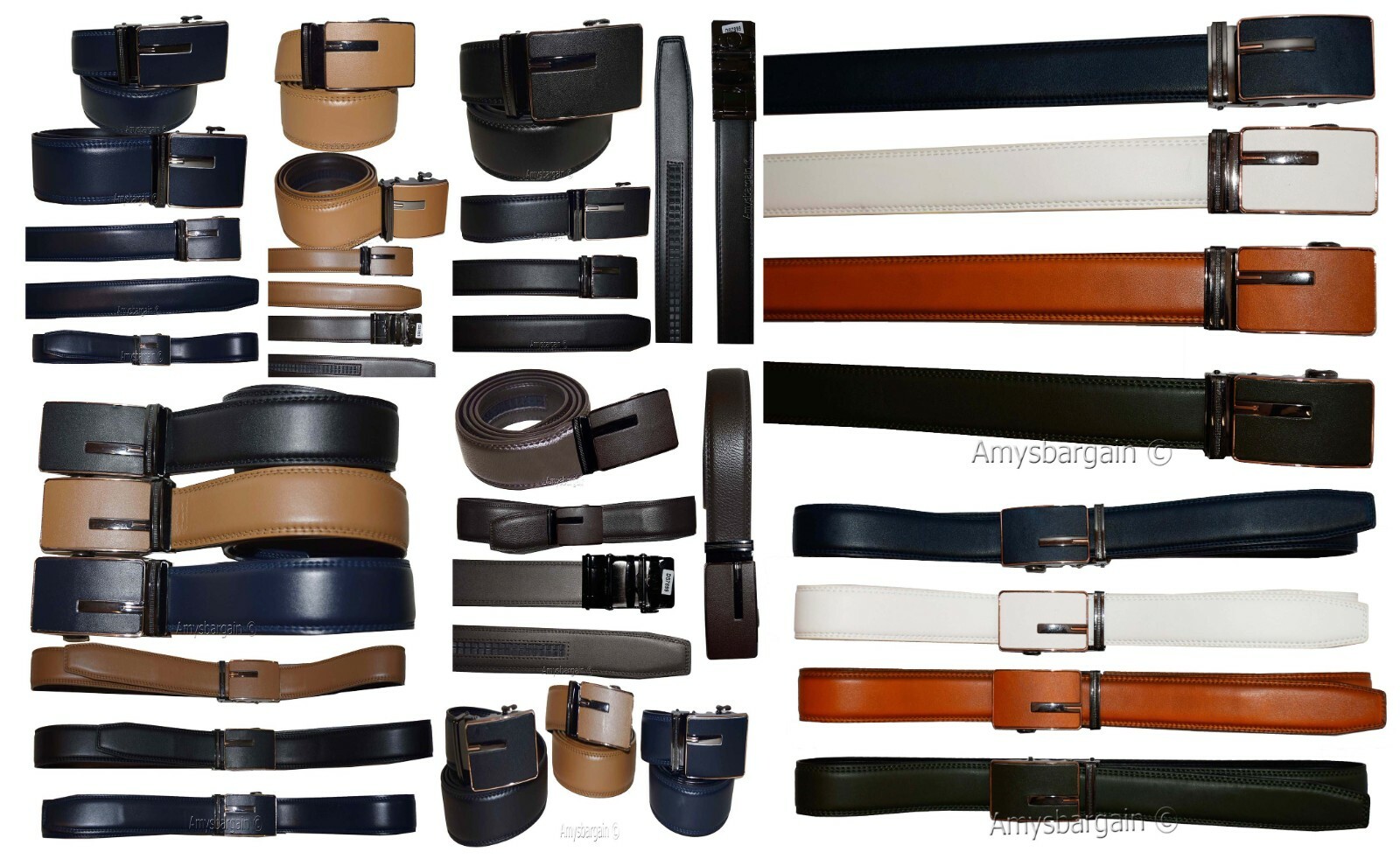 men's belt leather dress belt automatic lock men's casual leather belt up to 50"