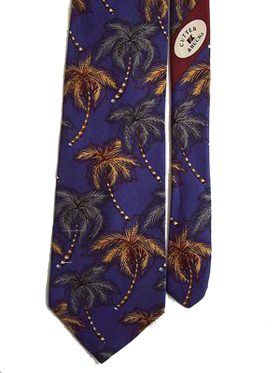 men's designer ties cutter & buck tie 100% silk tie neck wear made in USA floral