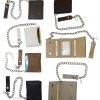 men's genuine leather trifold chain wallet motorcycle trucker biker Black wallet