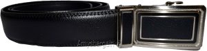 men's leather dress belt automatic lock belt buckle men's quick lock belt 46" - Image 11