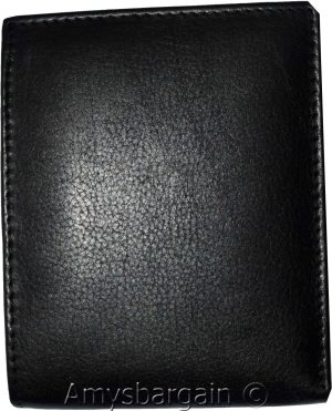 men's wallwt rfid men's leather wallet 2 bifold genuine leather 2 id new in box - Image 8