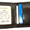 money clip leather money clip credit cards id window metal clip bifold wallet