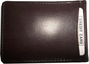 money clip leather money clip credit cards id window metal clip bifold wallet - Image 9