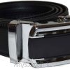 new buckle men's belt leather auto lock dress jeans comfort slide lock bn up 50"