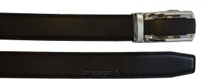 new buckle men's belt leather auto lock dress jeans comfort slide lock bn up 50" - Image 11