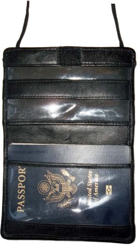 new leather passport case passport wallet credit atm card case id holder